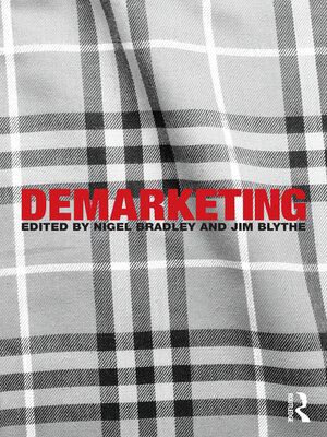 cover image of Demarketing
